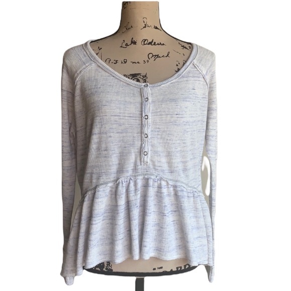We the Free babydoll peplum top - Picture 1 of 9